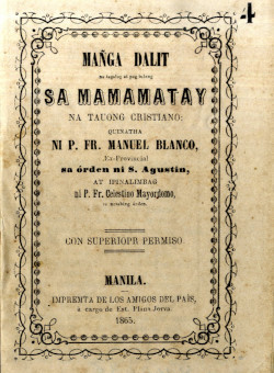 Manga Dalit,  de M. Blanco (Manila, 1865).