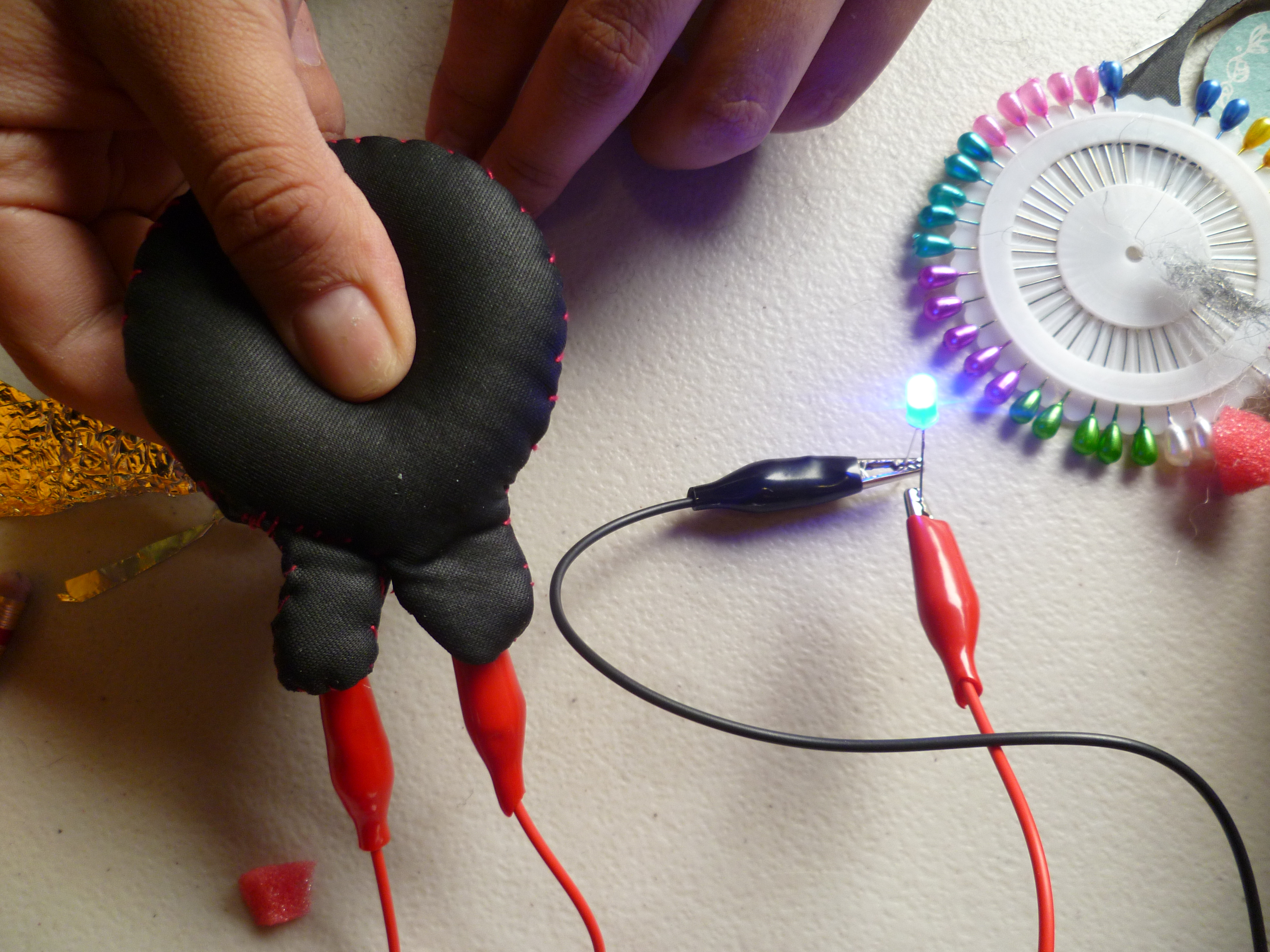 Electrotextiles en FARO Indios Verdes
