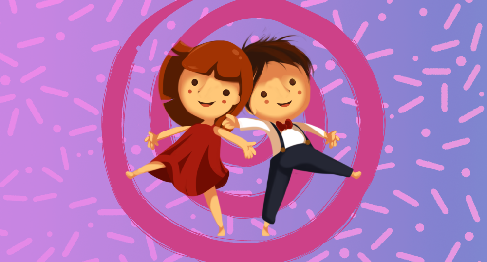 Bailando en bola