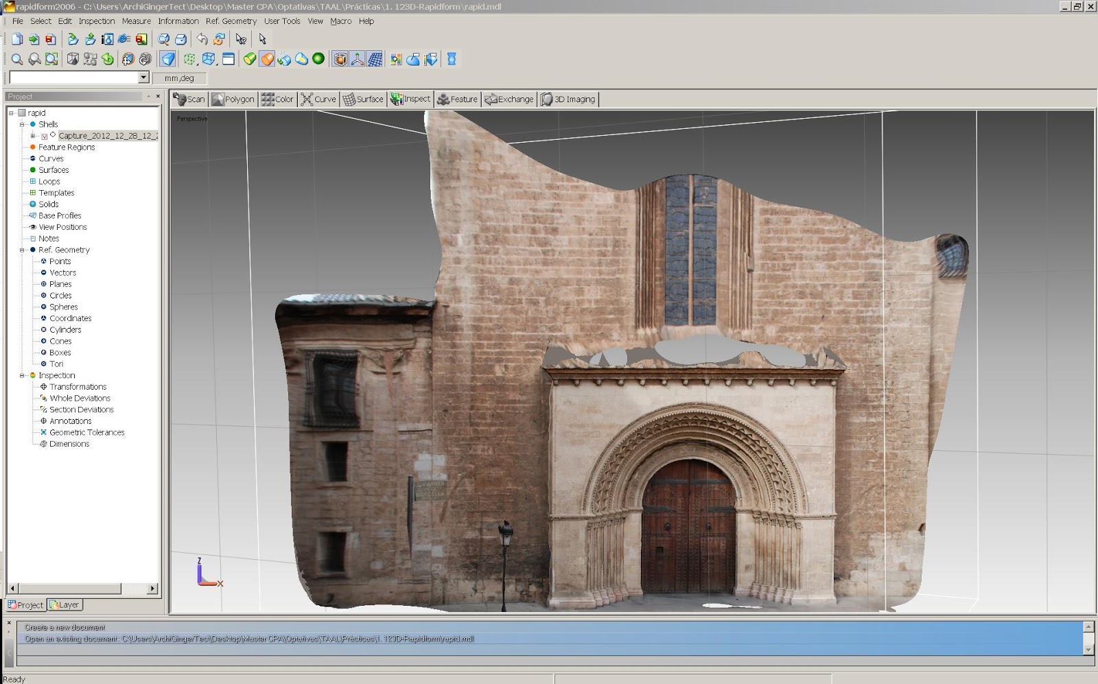 Fotogrametra digital para la documentacin 3D del patrimonio cultural II