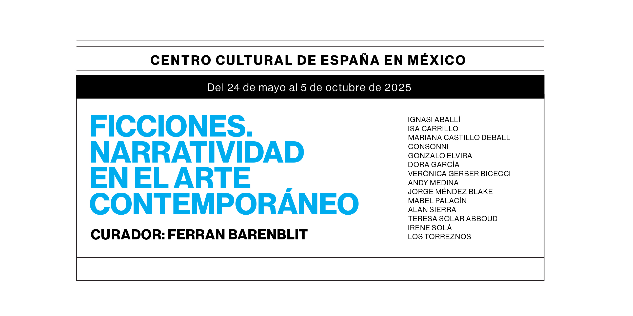 NdP. 20/05/2025 - El Centro Cultural de España en México recibe la muestra "Ficciones. Narratividad en el arte contemporáneo"