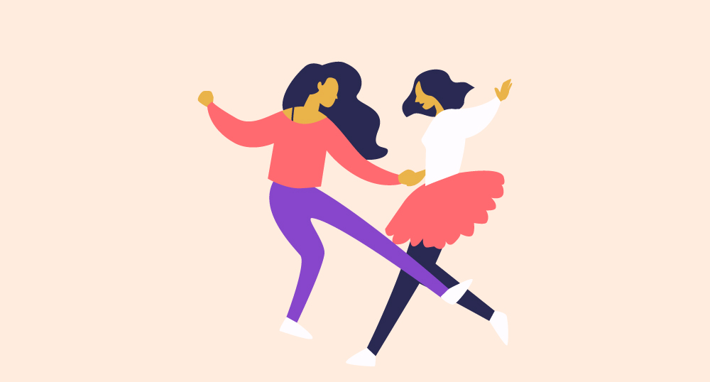 Las nias y mujeres bailamos cantamos y remos